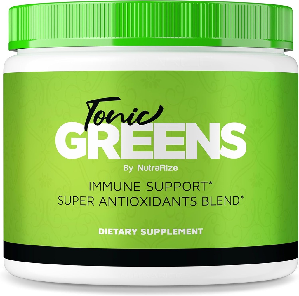 NutraRize Tonic Greens, All-Natural Supplement in a Jar for Immune Support, Delicious Way to Detox The Body, Tonic Green Powder for Health and Wellness Reviews (30 Servings)
