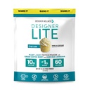 Designer Wellness, Designer Lite, Protéines naturelles à faible teneur en calories, Fibre prébiotique, Vitamines et minéraux clés, Cupcake Vanilla, 25.6 Ounces