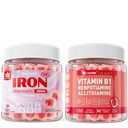 Gommies de fer végétaliens + Gommies de vitamine B1