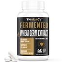 Suppléments de spermidine 13mg - 1300mg Capsules d'extrait de germe de blé Formule de potence avec plus de contenu de spermidine et de zinc pour le vieillissement en santé, système immunitaire quotidien et renouvellement cellulaire, 120 Capsules