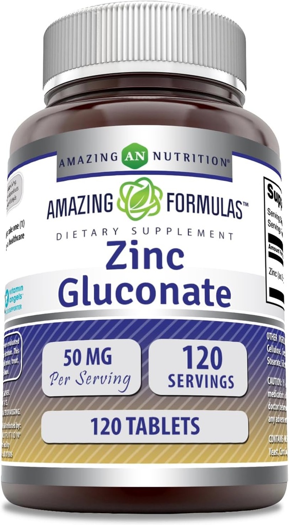 Formules étonnantes Supplément de gluconate de zinc (50 Mg par portion)