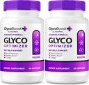 NutraRize (2 Pack) GlycoBoost - Formule officielle de soutien du sang Glyco Boost, Toutes les capsules naturelles pour des niveaux sains et stables, GlycoBoost Blood Vessel Cleaner, Glyco Boost Optimizer (120 Capsules)