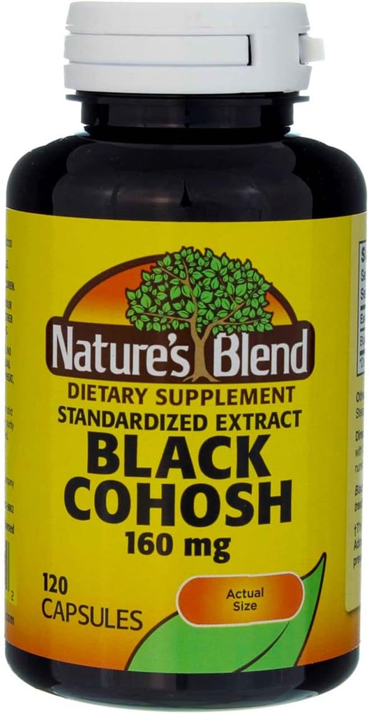 Mélange naturel Cohosh noir CP 160MG 120, 079854012132