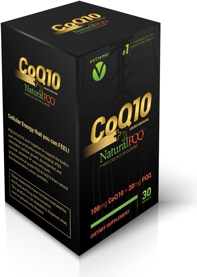 CoQ10 QQ - CoQ10 avec PQQ naturel - Softgels végétariens