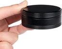 Boîte à pilules en métal portable - Cas de pilule quotidienne de voyage, contenant de pilule imperméable pour la poche de la purse, support d'organisateur de médecine compact pour les médicaments, les vitamines, les huiles de poisson