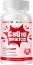 CoQ10-400mg-Softgels avec PQQ, BioPerine et Omega-3, Coenzyme Q10(Ubiquinone) Supplément pour haute absorption, puissant antioxydant, support coeur et production d'énergie, 120 portions