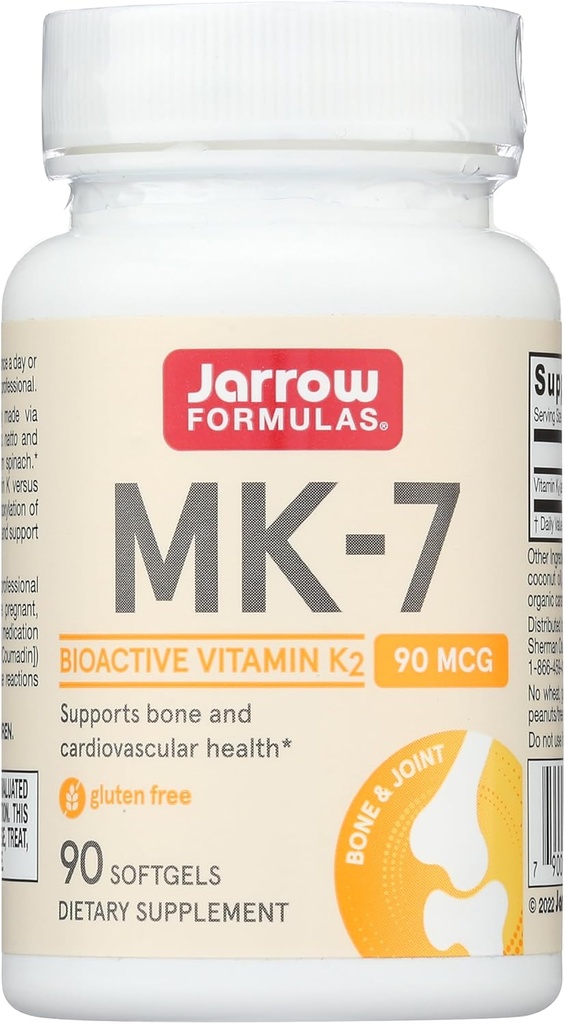 Formules de Jarrow MK-7, 90 mcg, 90 Softgels
