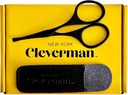 Ciseaux capillaires Cleverman Premium – Ciseaux capillaires professionnels, lames de sécurité courbées et conseils arrondis pour sourcils, moustache, barbe, cheveux d'oreille. Outils de grooming en acier inoxydable pour hommes