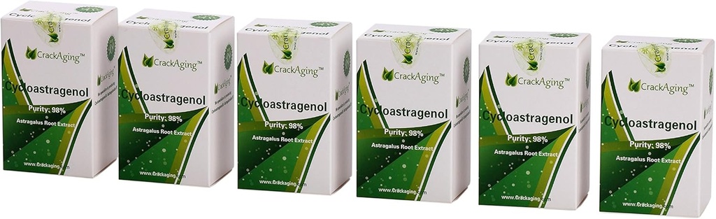 Craquage Super-Absorption Cycloastragenol 98% de (10mg par gélule) (30 capsules/bouteille 6 bouteilles)