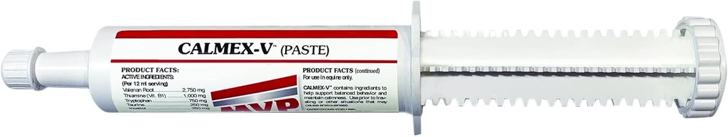 Calmex-V Paste (6-Pack) for Balanced Behavior in Horses.
