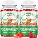 Magnesium Complex Gummies- Calm Chewable Gummies for Kids & Adults- Magnesium Glycinate Supplement-w/Omega-3, Vitamin B6, D3- Support Calm Stress Relief, Bones, Mood, 2 Pack