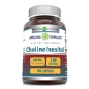 Formules étonnantes Choline & Inositol 500 Mg Supplément de Capsules (en anglais seulement)