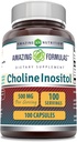 Formules étonnantes Choline & Inositol 500 Mg Supplément de Capsules (en anglais seulement)