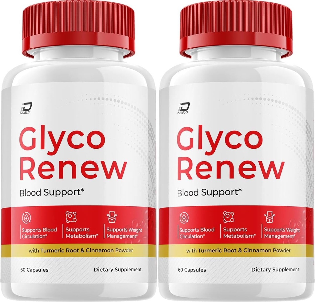 Glyco Renew Capsules, Glyco Renew Advanced Supplement, toute la formule naturelle pour maintenir des niveaux sains, la formule quotidienne de force maximale, Glyco Renew Capsules Avis (2 Pack - 120 Capsules)