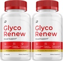 Glyco Renew Capsules, Glyco Renew Advanced Supplement, toute la formule naturelle pour maintenir des niveaux sains, la formule quotidienne de force maximale, Glyco Renew Capsules Avis (2 Pack - 120 Capsules)