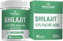 SHILAJIT Capsules 1000mg – Himalayan Shilajit avec l'acide fulvic - Supplément Shilajit avec extraits à base de plantes - Shilajit Capsules- Shilajit pour hommes et femmes – 90 Capsules
