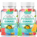 softbear Citrate de potassium Gommies, Citrate de potassium de haute puissance 1000mg soutient les crampes des jambes et la santé musculaire Gommies de potassium pour les adultes et les enfants Fruit mélangé Arôme 120 Comte