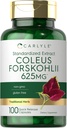 Carlyle Coleus Forskohlii Capsules 625mg de 100 Count.