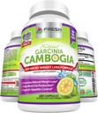 FRESH HEALTHCARE 100% pur Garcinia Cambogia Extract - All Natural Appetite Suppressant & Weight Management Support - 180 Capsules