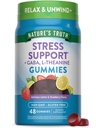 Nature's Truth Stress Relief Gummies for Adults avec Gaba, L Theanine et Lemon Baume.