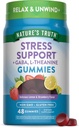 Nature's Truth Stress Relief Gummies for Adults avec Gaba, L Theanine et Lemon Baume.