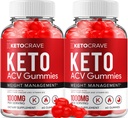 (2 Pack) Crave Keto ACV Gummies - Formule avancée Crave Keto Plus ACV Gestion du poids Gummies Apple Cider Vinegar Crave ACV Gummies Dietary Supplément Avis Hommes Femmes (120 Gummies)