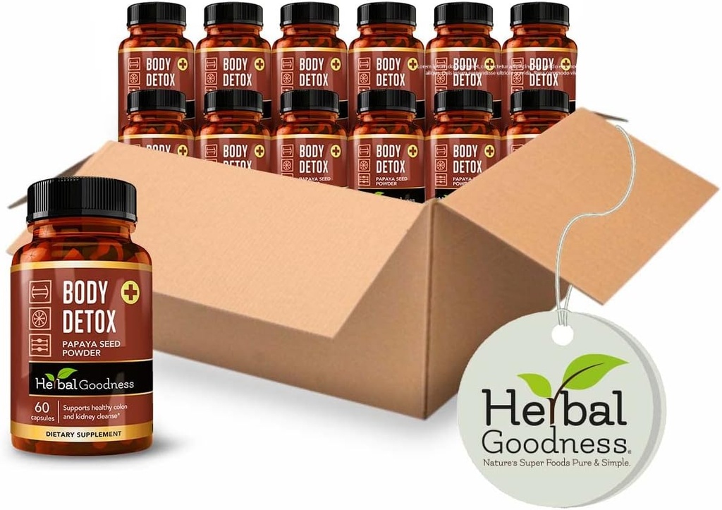 Body Detox Capsules 60caps - Full Body Detox Cleanse for Women and Men - Colon Broom and Colon Cleanser for a Complete Belly Reset - Support Gut Health - Made in USA