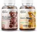 Gummies de champignons sauvages et biologiques & Gummies de lion