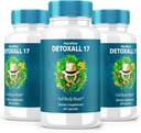 (3 Pack) DetoxAll 17, DetoxAll 17 Full Body Reset, DetoxAll17 Dietary Supplement pour la santé et le bien-être globaux, la force maximale des pilules tout naturel pour stimuler l'énergie, Detox All 17 Review (180 Capsules)