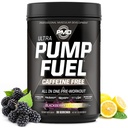 Pompe de sport PMD Carburant Ultra sans caféine - Premium préentraînement pompe à poudre et musculaire, plus de concentration, d'endurance et de récupération, crème premium, arginine et bêta Alanine - Cimonade BlackBerry (30 portions)