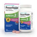 PreserVision AREDS 2 Vitamines oculaires, #1 Eye Doctor Marque recommandée, Lutéine à croquer et supplément de zéaxanthine avec vitamine C, vitamine E, zinc et cuivre, Berry mélangé, 70 comprimés