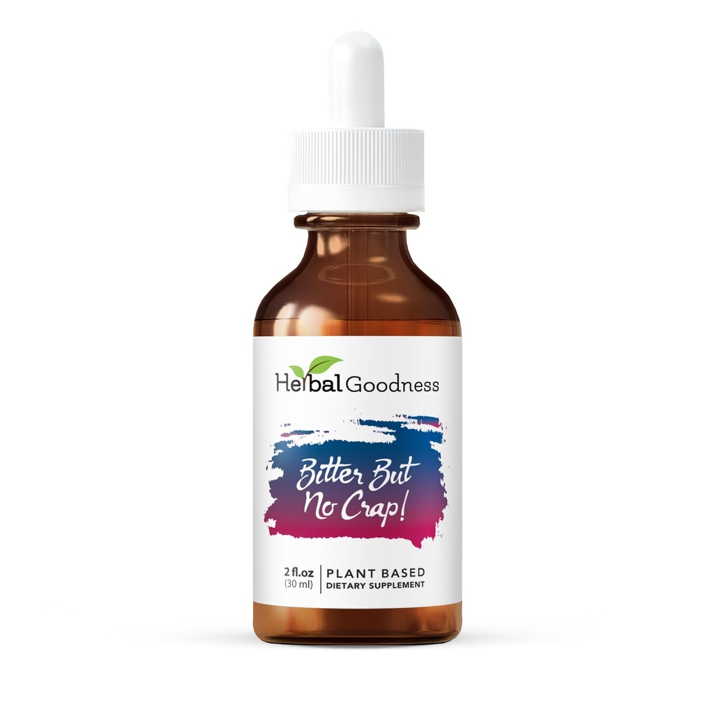 Herbal Bonness Bitter But No Crap Liquid Supplement for Body Cleanse, Energy Support and Health Boost.