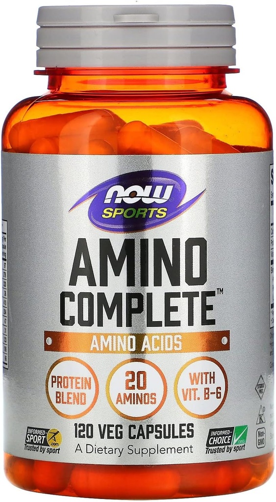 Nourritures Sports, Amino Complete, Amino Acides, 120 Capsules de Veg