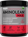 AminoLean MAX Préentraînement naturel - Énergie intense, Pompes massives, Focus laser avec caféine naturelle, Oxyde nitrique, Beta Alanine, BCAAs, Nootropics, 25 Serv