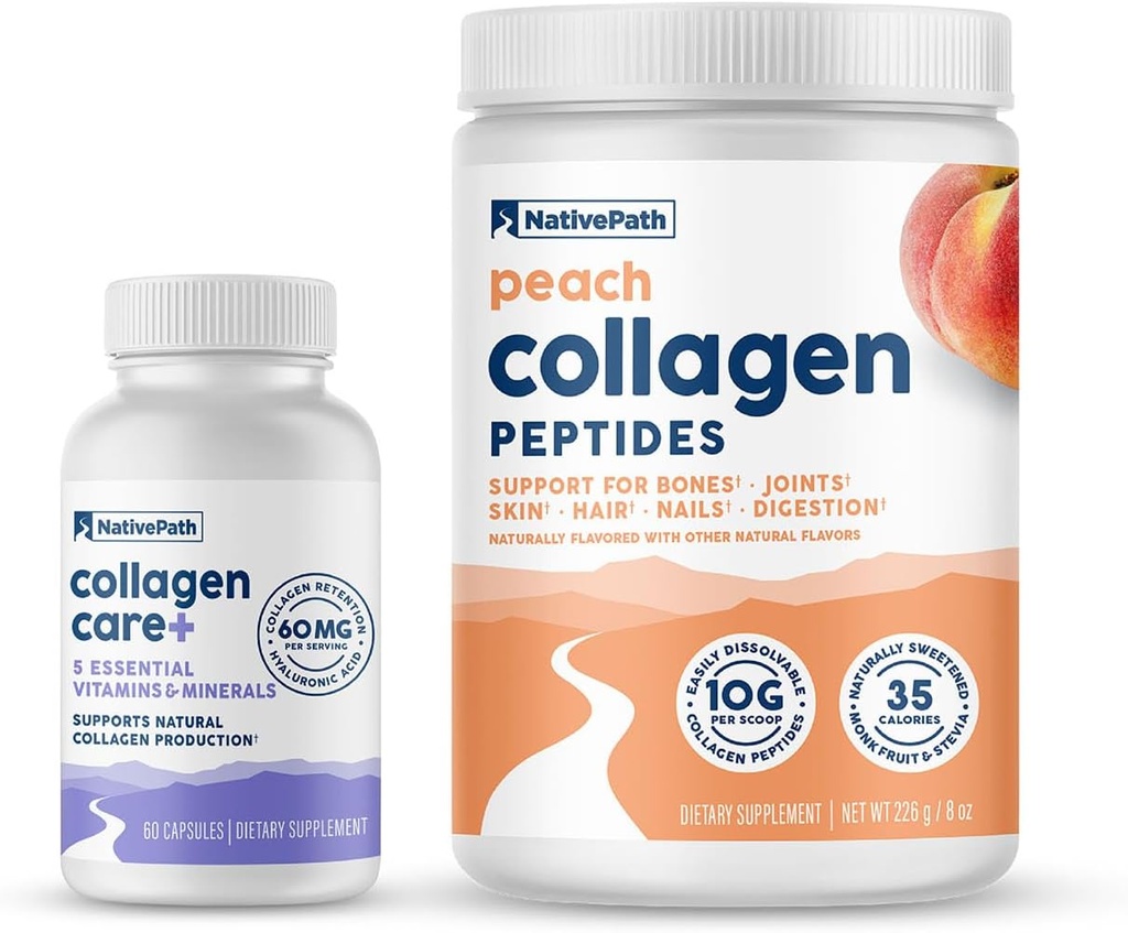 NativePath Collagen Duos - Peach Collagen, Collagen Care+