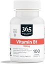 365 par marché des aliments entiers, vitamine B1 100mg, végétalien, 100 comprimés
