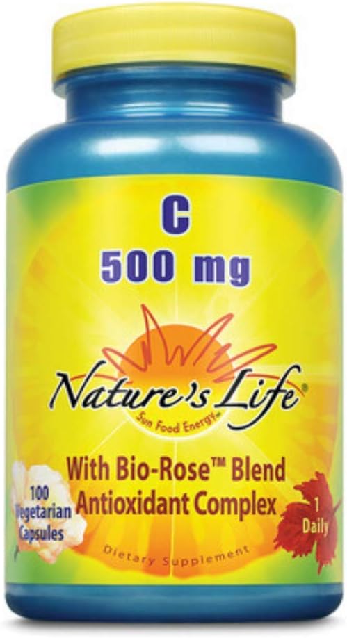 Nature's Life Vitamin C, 500 mg Caps | 100 ct