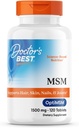 Doctors Best MSM, Supports Hair, Skin, Nails, & Joints, Non-GMO, Gluten Free, Vegan 120 Tablets