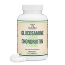 Glucosamine Chondroïtine Triple Strength (1 500 mg de sulfate de glucosamine, 1 200 mg de chondroïtine) 180 comprimés, deux mois d'approvisionnement (supplément de soutien conjoint) Sans gluten, non-OGM par double bois