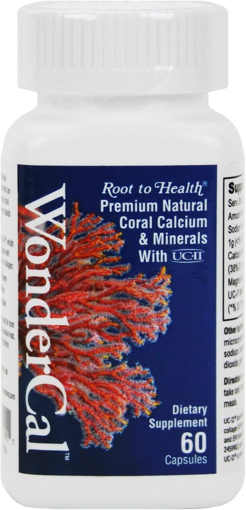 Hsu's Ginseng SKU 2955 | WonderCal, 60 Count | Coral Calcium Supplement | 许氏萬全鈣 | 60ct Bottle, B000153ROK