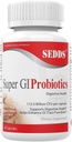 Super GI probiotiques 112.5 Million CFU par portion soutient la santé digestive et peut soulager la détresse gastro-intestinale.