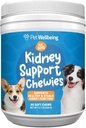 Animaux de compagnie Bien-être Rein Support Chewies for Dogs - Vet-Formulated - Soutient la fonction Rein (Renal) saine et stable, l'équilibre fluidique normal et les niveaux d'énergie, Rehmannia, Astragalus - 90 Chews doux