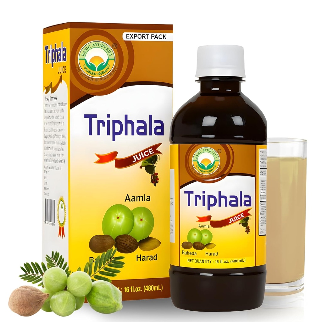 BASIC AYURVEDA Triphala Jus de 16,23 Fl Oz (480ml)