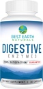Meilleures enzymes digestives naturelles de la Terre Formule de force maximale pour aider à promouvoir la digestion saine 30 capsules végétales