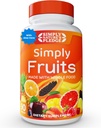 Engagement de la nature simple - 90 capsules de fruits - Fabriqué avec des aliments entiers Superfoods, emballé avec 25 fruits différents - 100% sans soja
