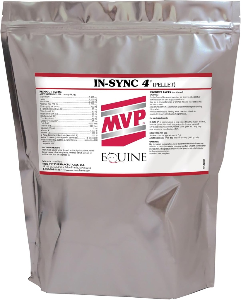 Med-Vet Pharmaceuticals in-Sync (8lb) avec la vitamine naturelle E pour la santé musculaire /...