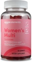 Amazon Elements - Adult Women’s Organic Multivitamins, 90 Gummies (30 servings), Vegetarian, Gluten Free (Previously Revly)