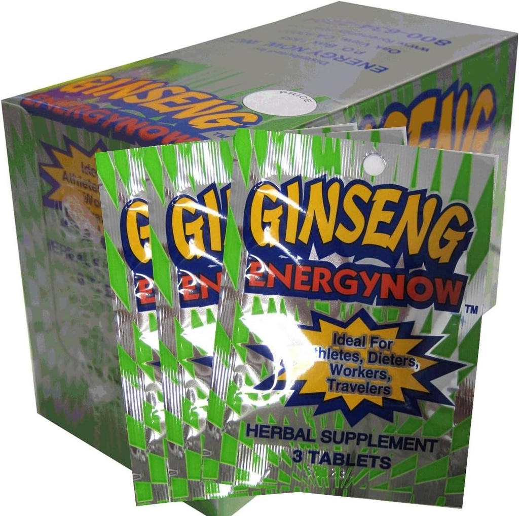 Ginseng Energy Now, 3 onglets Packages,24 Compte (paquet de 1)