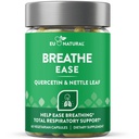 Supplément de soutien à l'inhalateur respiratoire – Sinus, poumons, portes ouvertes et voies claires – Santé nasale saisonnière, bien-être Bronchial, poitrine saine – Quercetine, vitamine D, pilules bromelain – 60 capsules molles végétariennes