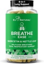 Supplément de soutien à l'inhalateur respiratoire – Sinus, poumons, portes ouvertes et voies claires – Santé nasale saisonnière, bien-être Bronchial, poitrine saine – Quercetine, vitamine D, pilules bromelain – 60 capsules molles végétariennes